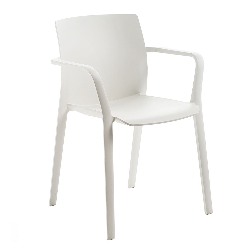 Weiß | mit Armlehne