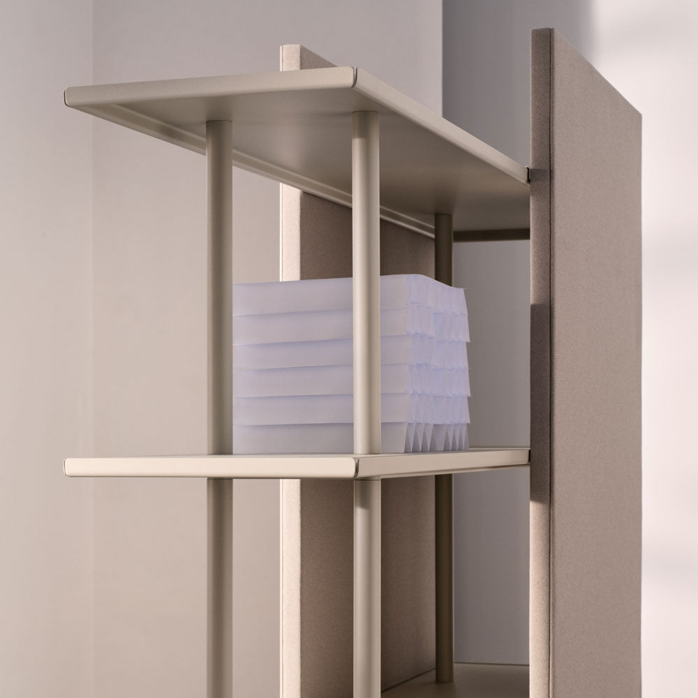 LINTEX A08. Regal Schwarz | Glas Whiteboard | Raumteiler mobil | Schallabsorber | Magnetisches Whiteboard