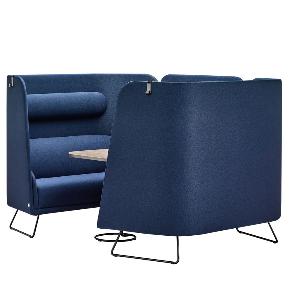 YOS S8 Akustikloge - Loungesofa mit Tisch – Kommunikationszone - Design Sitznische mit Schallschutz