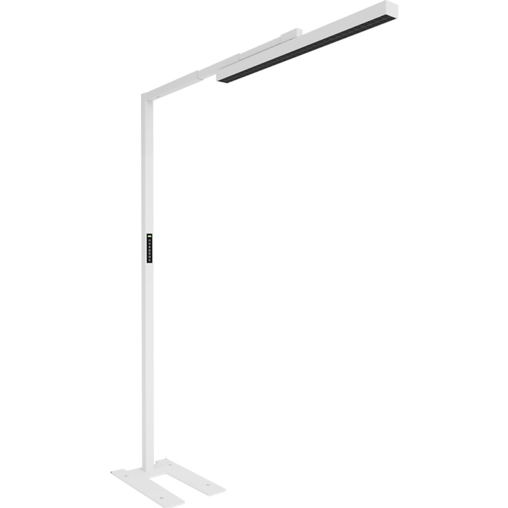 YOS intelligente LED Büro Stehleuchte Design | Stehlampe | blendfrei | Tageslichtsensor | Auto Lichtanpassung