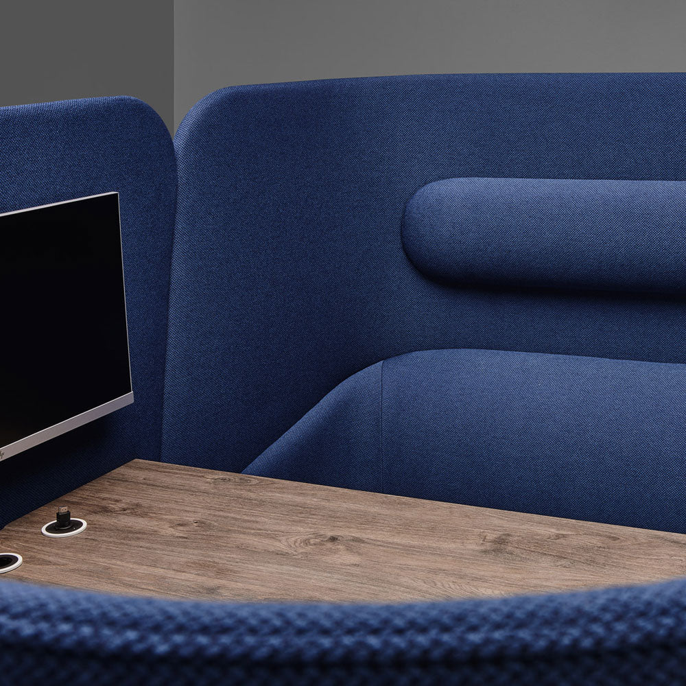 YOS S8 Akustikloge - Loungesofa mit Tisch – Kommunikationszone - Design Sitznische mit Schallschutz