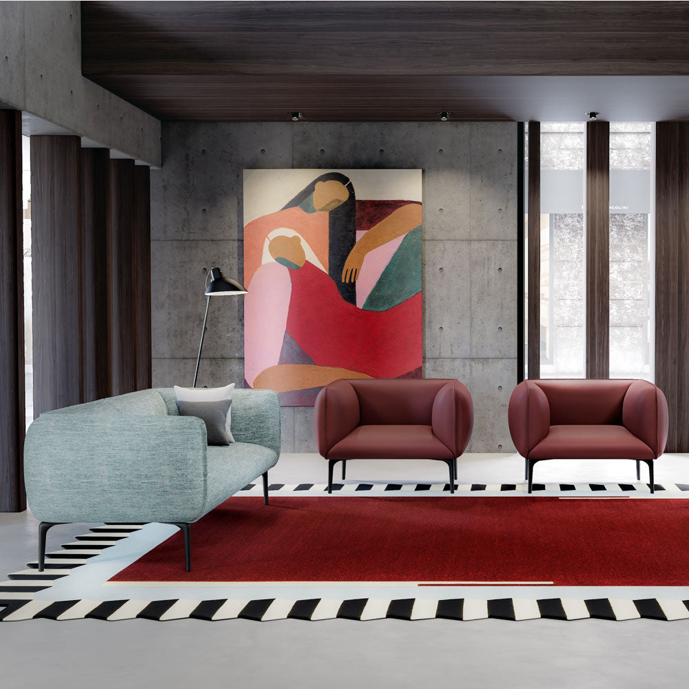 Kastel Klever Lounge 2-Sitzer Sofa – Design Loungesofa | Loungemöbel für moderne Kommunikationszonen