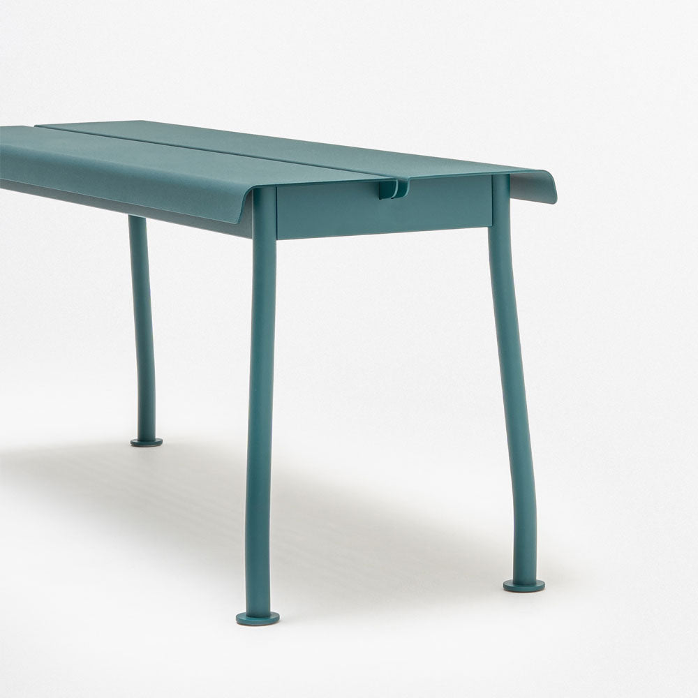 mdd Flaner Outdoor Bank | Sitzbank 120 cm | Wetterfest Metall | Design Outdoor Stühle