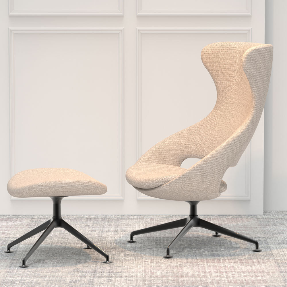 KÖHL KARISMA WING Loungesessel | brandschutzzertifiziert | schwer entflammbar nach DIN 66084 p-a / B1