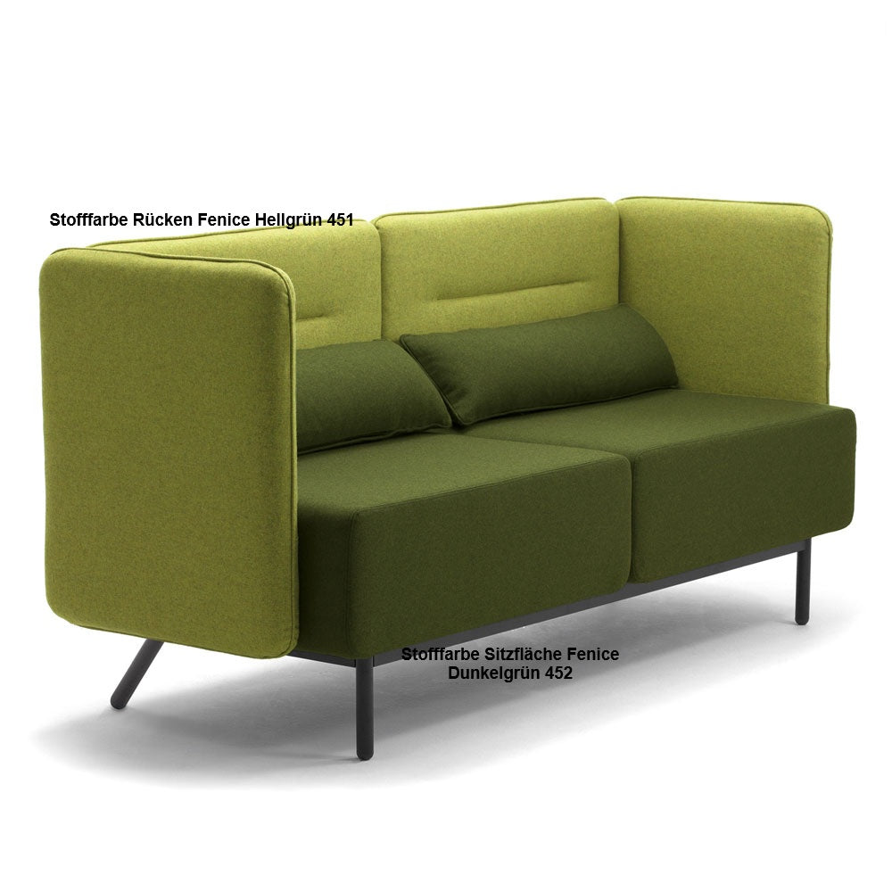 Lounge Sofa fm Calesita DIALOG - hochwertiger Wollbezug Fenice