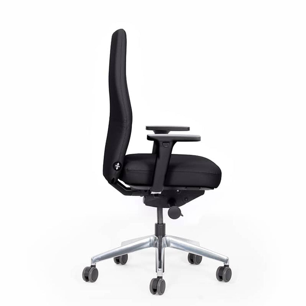 Ergonomischer Bürostuhl Agilis AG10 "DER RÜCKENRETTER" in Leder / Kunstleder