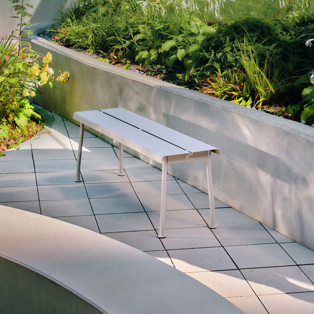 mdd Flaner Outdoor Bank | Sitzbank 120 cm | Wetterfest Metall | Design Outdoor Stühle
