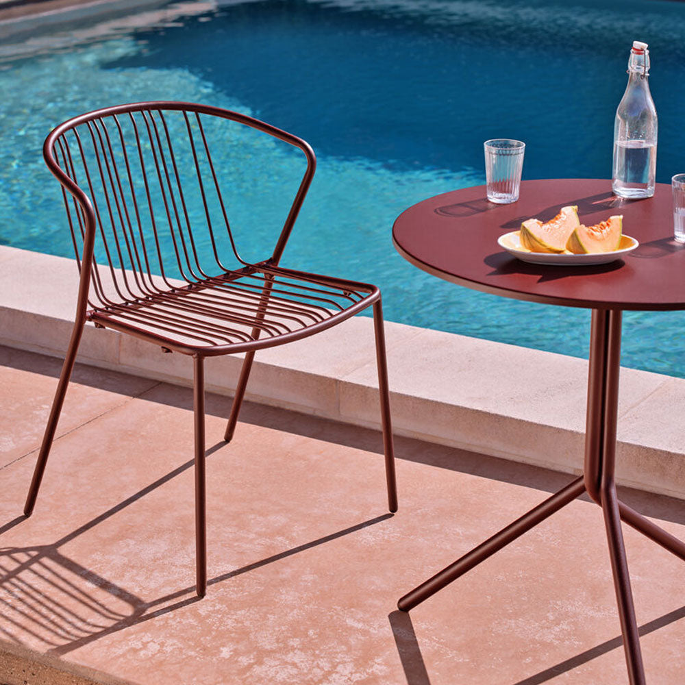 mdd Luna Outdoor-Tisch Ø 70cm | Design | Stabilität & Funktion für den Professionellen Einsatz | auf Rechnung bestellen
