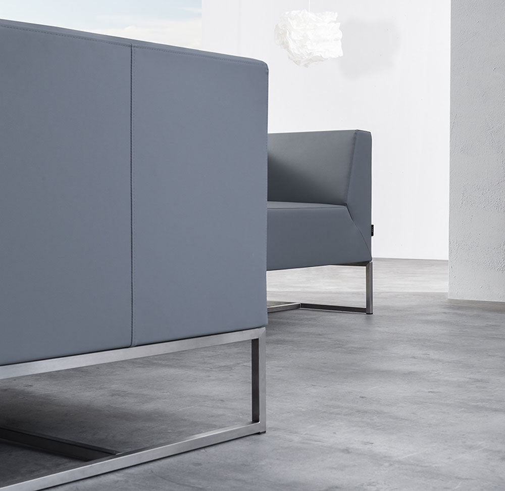 SMV Paralles Lounge Sofa 3er | Loungesofa Brandschutzzertifiziert | schwer entflammbar nach DIN 66084 p-a / B1