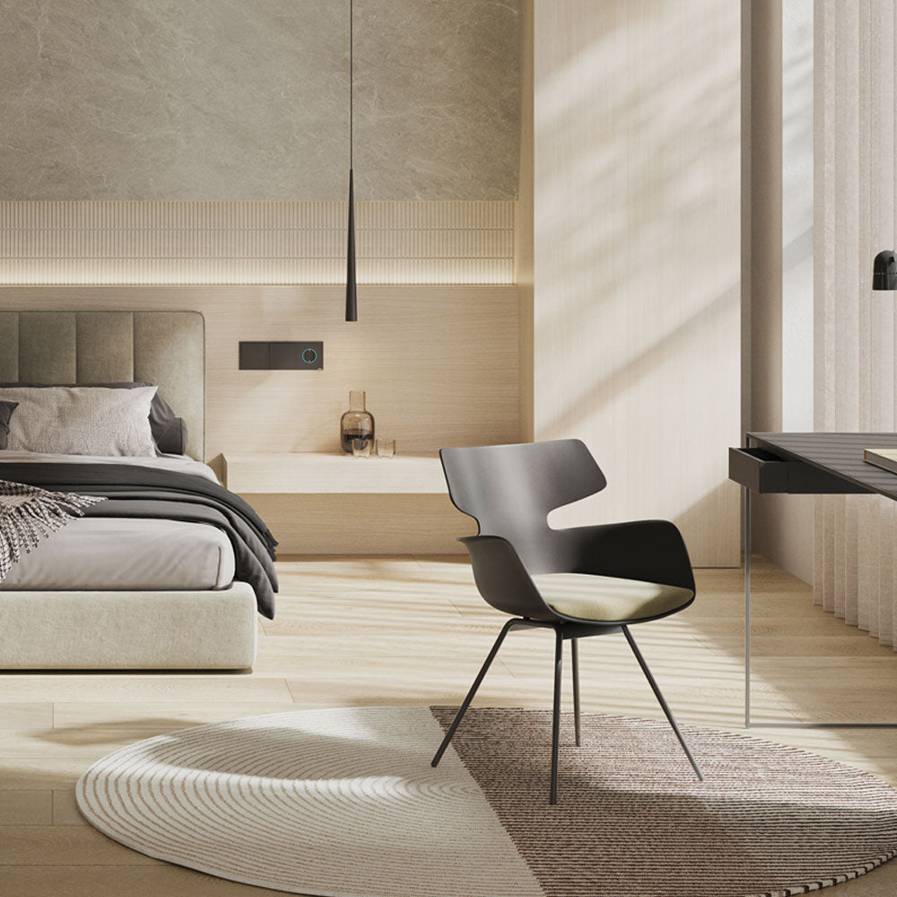 Wiesner Hager bloum | Farbe Schwarz | Besucherstuhl | Konferenzstuhl | Design Sessel