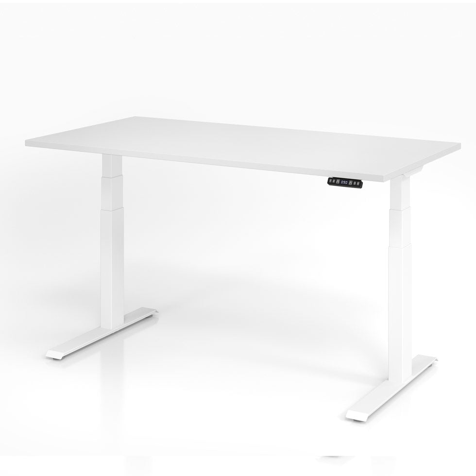 Hammerbacher Schreibtisch XDKB, elektrisch höhenverstellbar, 160-180 x 64-129 x 80cm