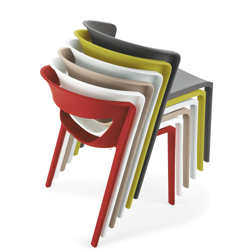 Kastel Kicca One Stapelstuhl | Kunststoffstuhl | Outdoorstuhl UV-beständig auf Rechnung bestellen