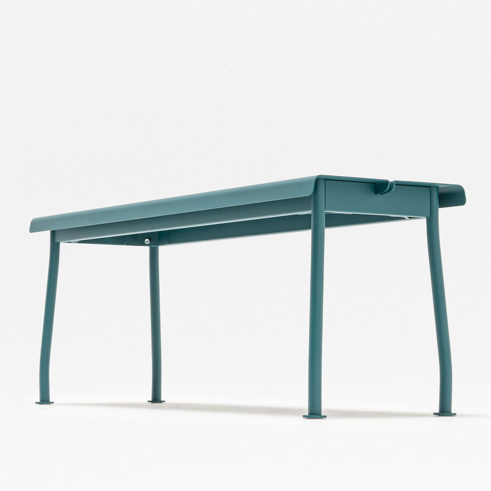 mdd Flaner Outdoor Bank | Sitzbank 120 cm | Wetterfest Metall | Design Outdoor Stühle