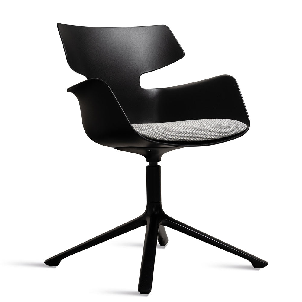 Wiesner Hager bloum | Farbe Schwarz | Besucherstuhl | Konferenzstuhl | Design Sessel