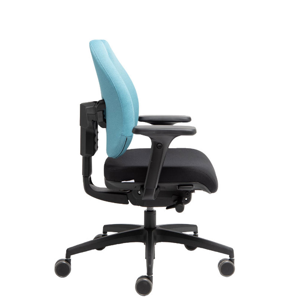 Wupperchair Muvback L2 | 4D Armlehnen | ergonomischer Bürostuhl | geteilter Rücken