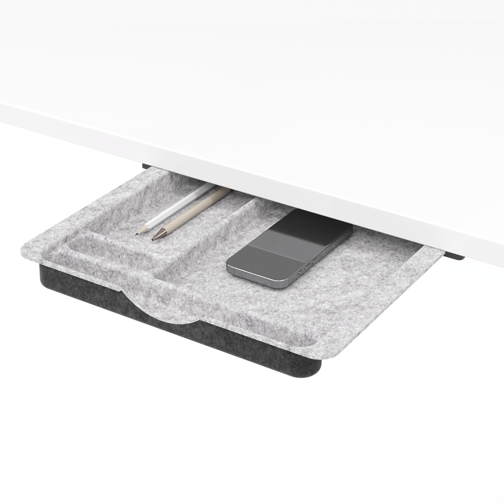 YOS Unterbauschublade - B 39,4 x T 32,8 x H 3,1 cm - Schublade Schreibtisch - auf Rechnung bestellen