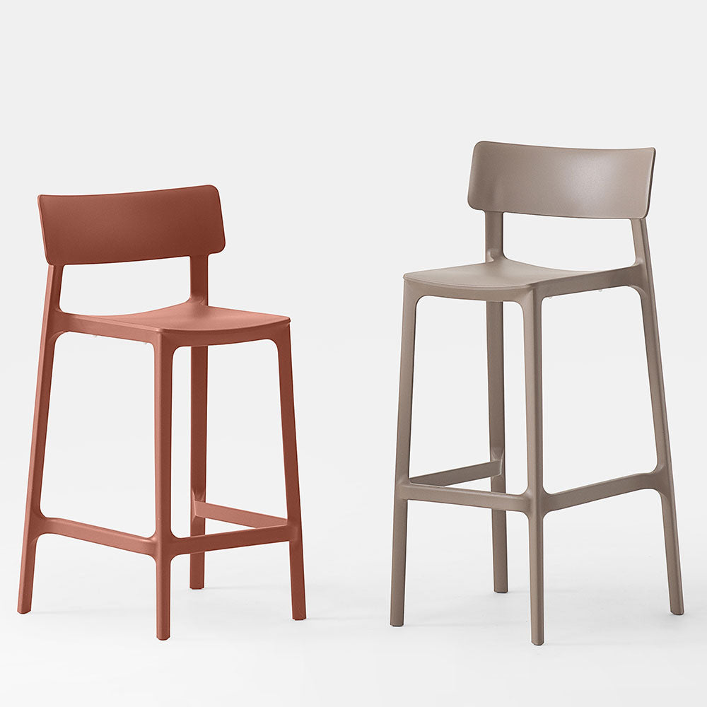 Kastel Klan Barhocker | Tresenstuhl | Barstuhl Kunststoff | Outdoor / Indoor
