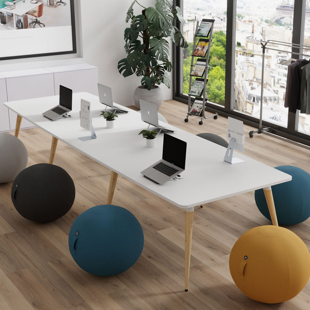 YOS Ergonomischer Sitzball Ø 65 cm | Stoffbezug | Aktives Sitzen & Fitness | Sitzball