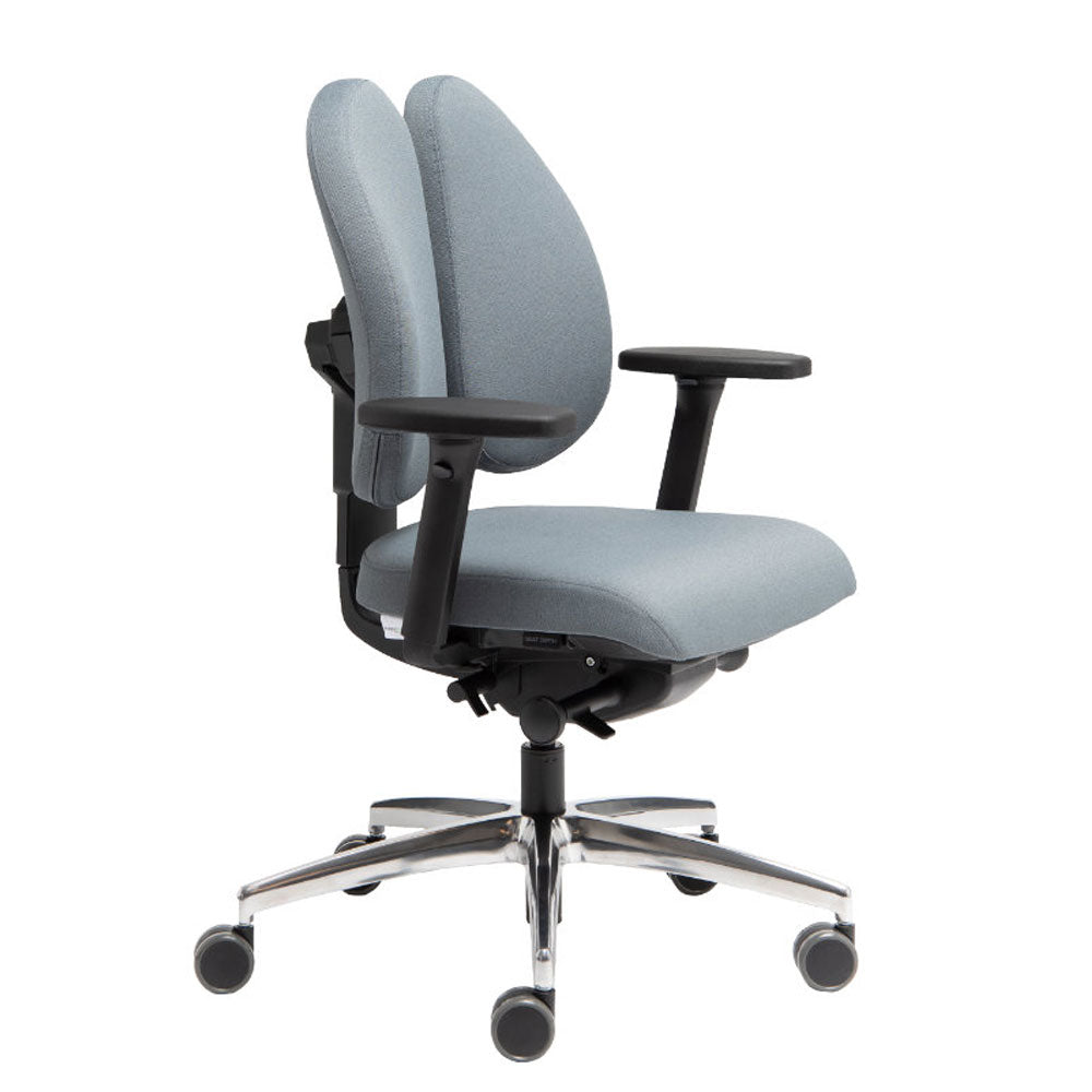 Wupperchair Muvback L6 | 4D Armlehnen | ergo Bürostuhl | geteilter Rücken & Sitzneige