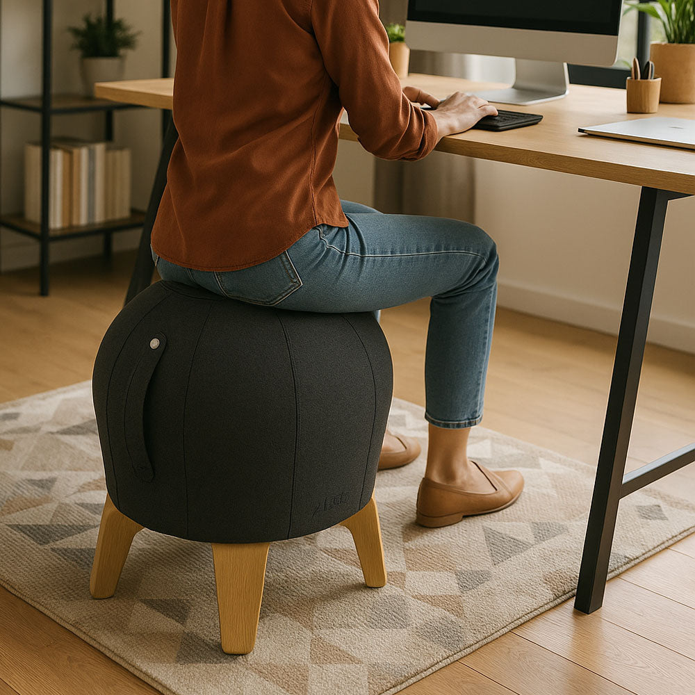 Ergonomischer Sitzball Hocker Lou von YOS für Homeoffice und Büro