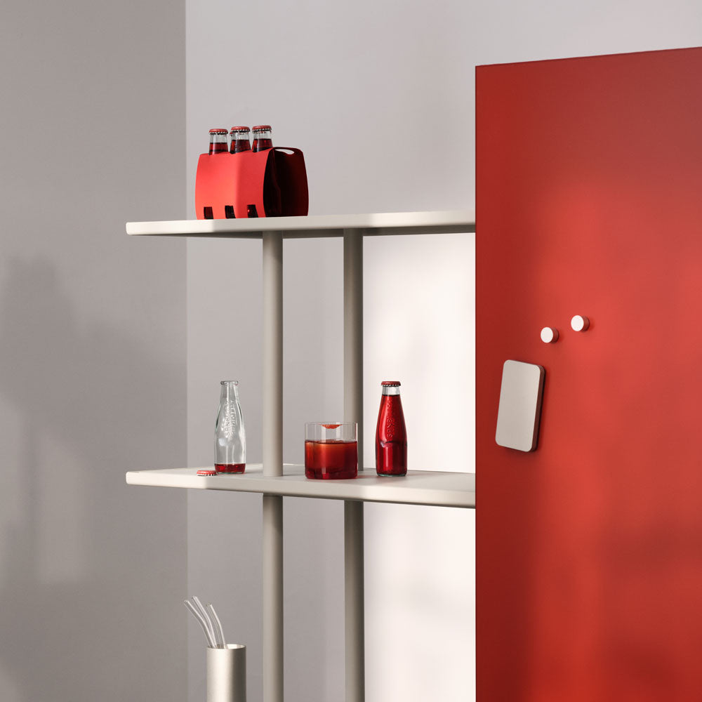 LINTEX A08. Regal Grau | Glas Whiteboard | Raumteiler mobil | Schallabsorber | Magnetisches Whiteboard |