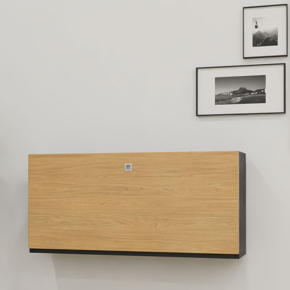 Reiss Wandschreibtisch klappbar | Platz für 2 Monitore | Schreibtisch - 115cm breit - viel Platz