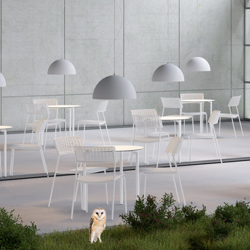 SMV 4Ben Bistrotisch Rund | Beistelltisch Besprechungstisch Indoor & Outdoor | Brandschutzzertifiziert | schwer entflammbar nach DIN 66084 p-a / B1