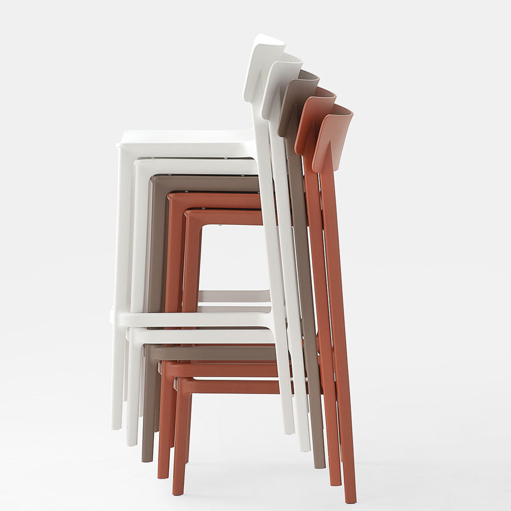 Kastel Klan Barhocker | Tresenstuhl | Barstuhl Kunststoff | Outdoor / Indoor