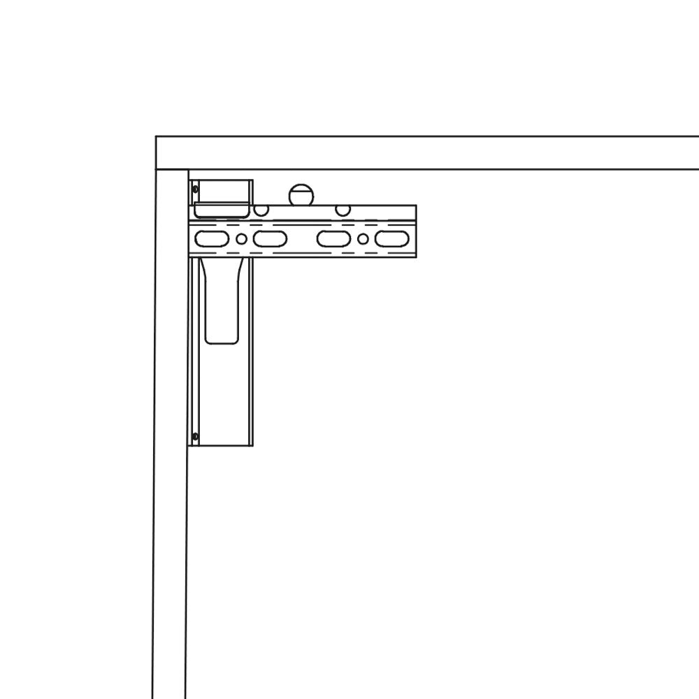 Reiss Wandschreibtisch klappbar | Platz für 2 Monitore | Schreibtisch - 120cm breit - viel Platz