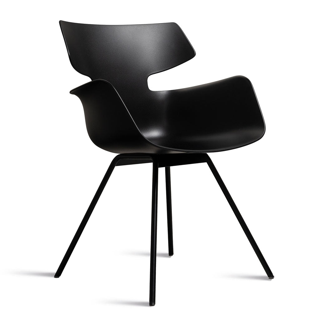 Wiesner Hager bloum | Farbe Schwarz | Besucherstuhl | Konferenzstuhl | Design Sessel