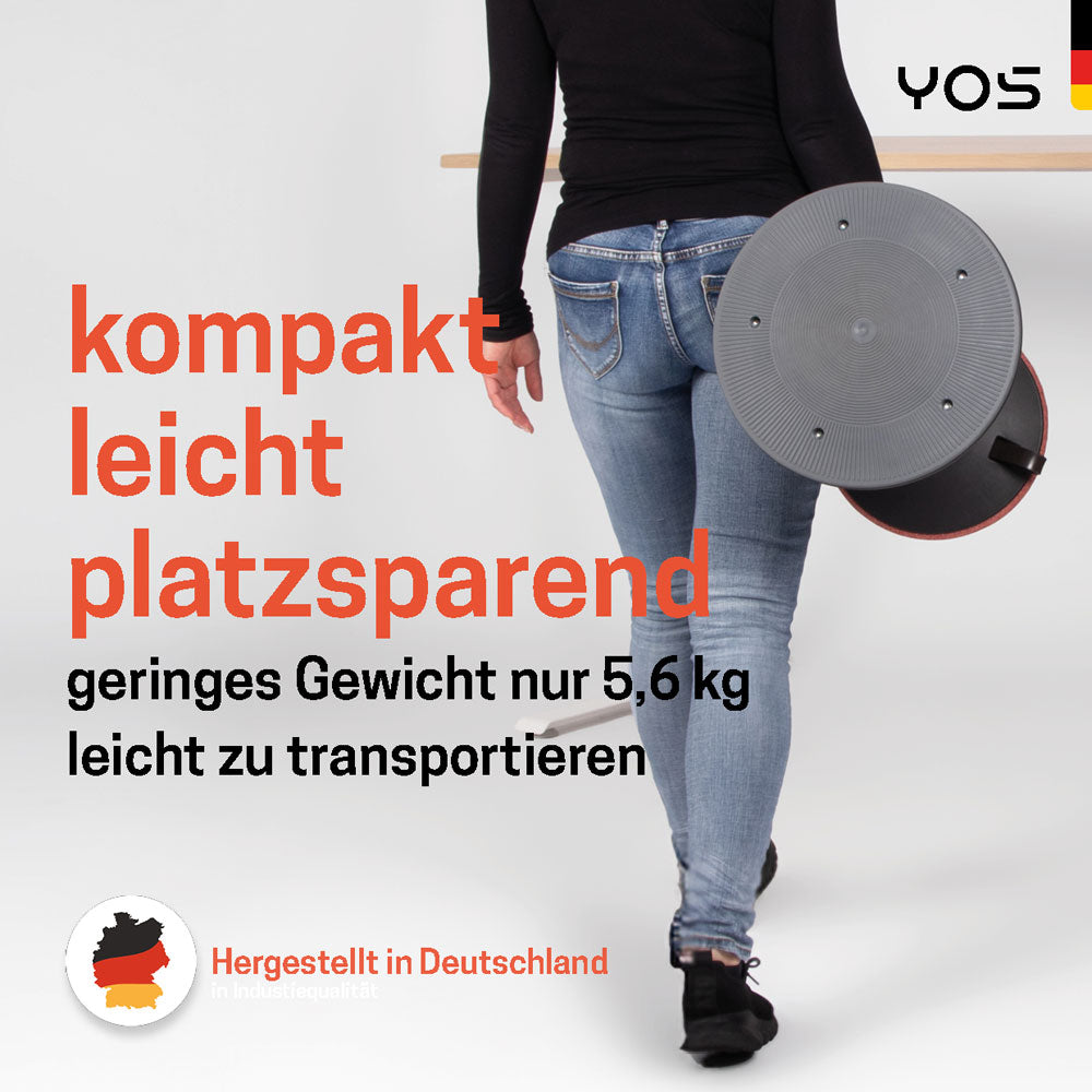 YOS S1 ergonomischer Bürohocker | Stehhocker | Perfektion aus Deutschland | auf Rechnung kaufen