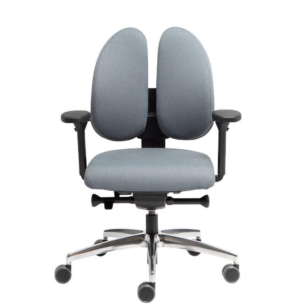 Wupperchair Muvback L6 | 4D Armlehnen | ergo Bürostuhl | geteilter Rücken & Sitzneige