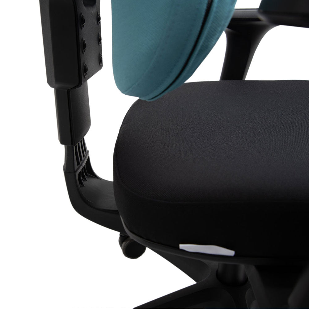 Wupperchair Muvback L6 | 4D Armlehnen | ergo Bürostuhl | geteilter Rücken & Sitzneige