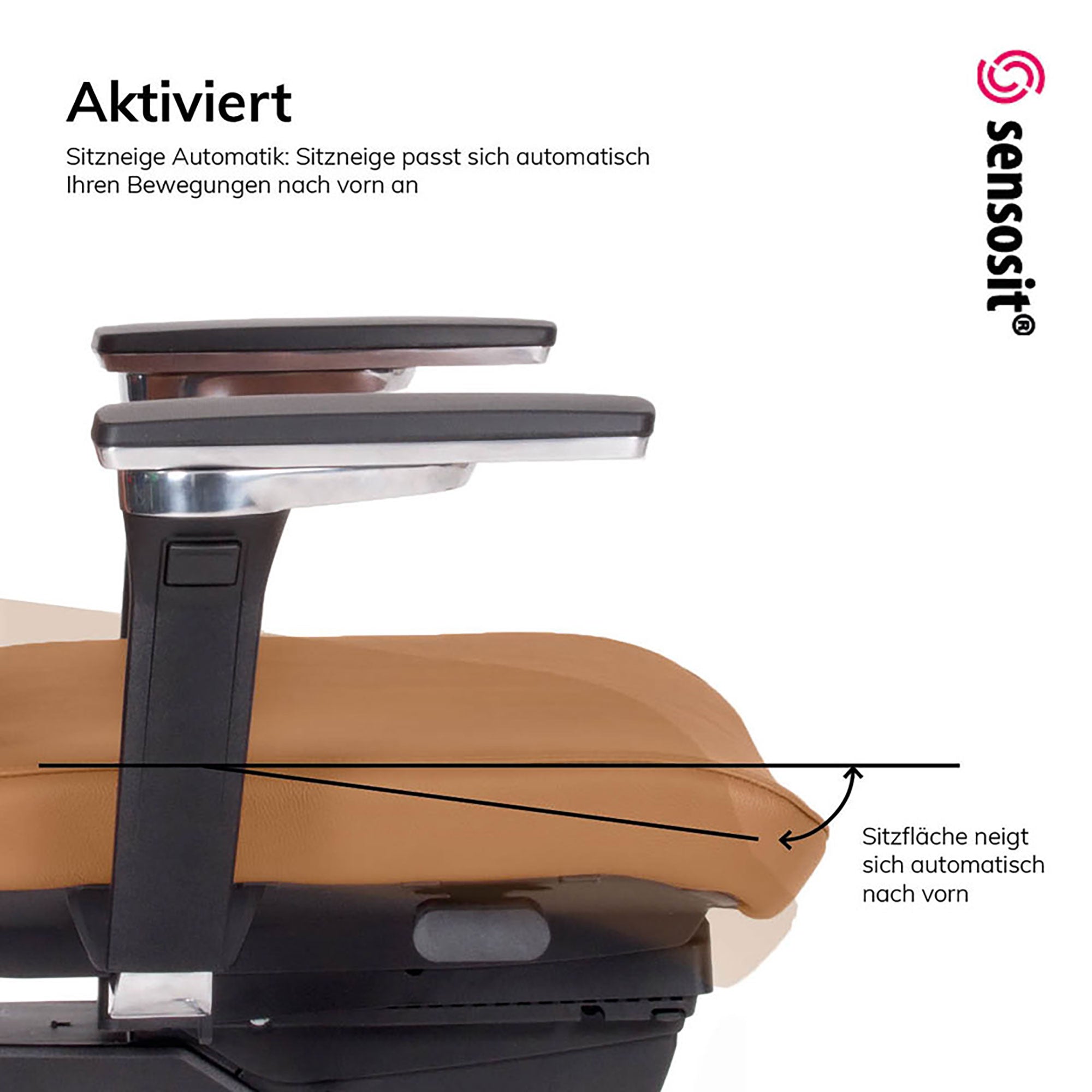 Ergonomischer Bürostuhl Echtleder lento Matrix MT14 - DER CHEFSESSEL für entspanntes Arbeiten - Made in Germany