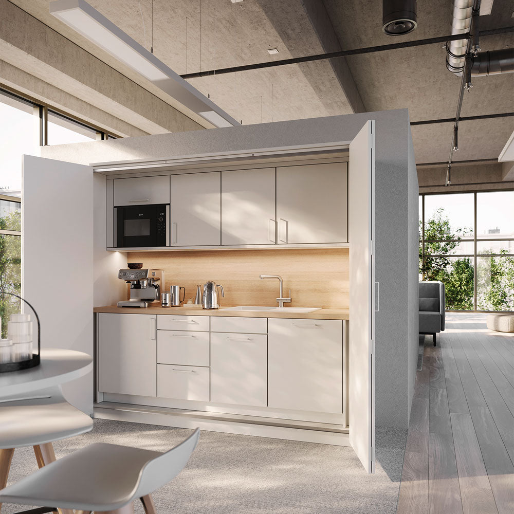POP UP KITCHEN - fm Büromöbel – Verschließbare Büroküche