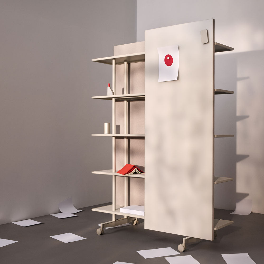 LINTEX A08. Regal Schwarz | Glas Whiteboard | Raumteiler mobil | Schallabsorber | Magnetisches Whiteboard