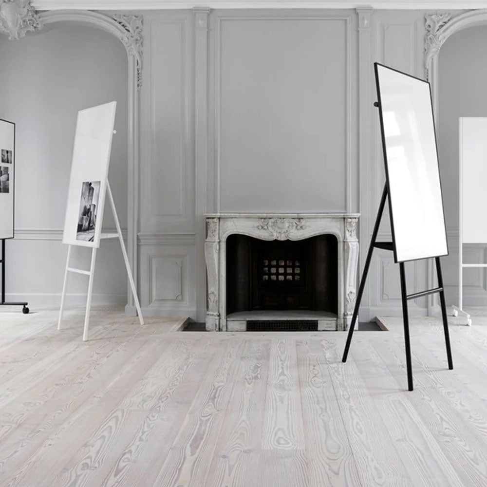 LINTEX ONE Flipchart | Keramik Whiteboard | schwarzes - weißes Gestell | auf Rechnung