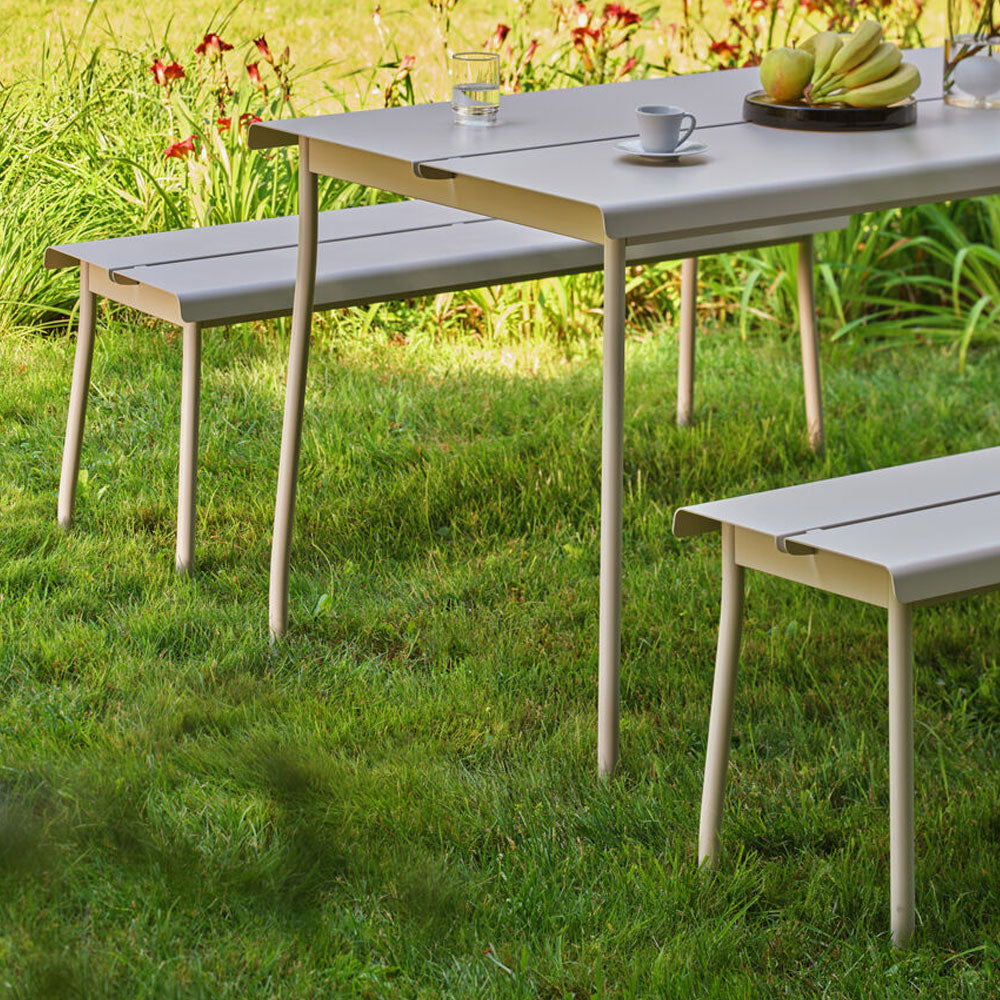 mdd Flaner Outdoor Bank | Sitzbank 120 cm | Wetterfest Metall | Design Outdoor Stühle