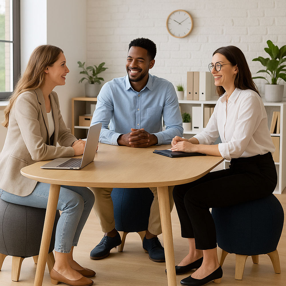 Ergonomischer Sitzball Hocker Lou von YOS für Homeoffice und Büro