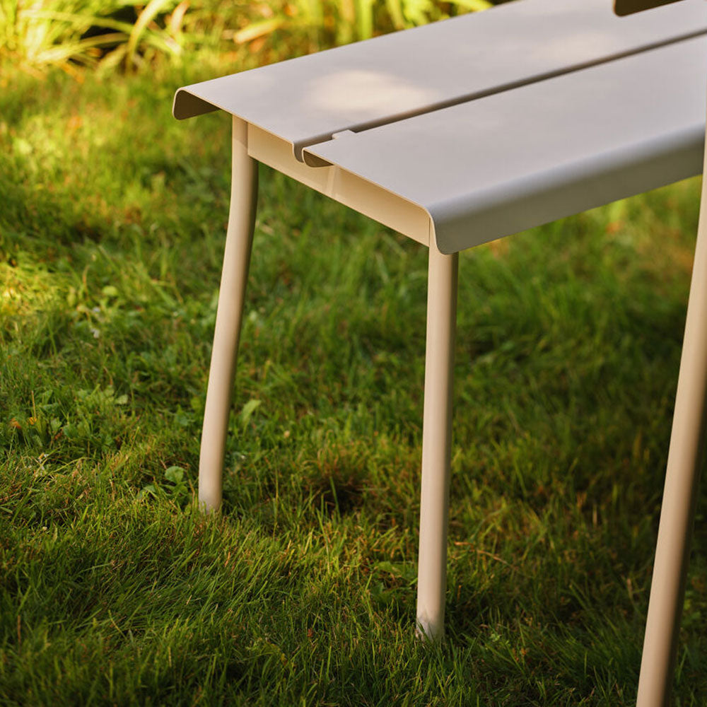 mdd Flaner Outdoor Bank | Sitzbank 120 cm | Wetterfest Metall | Design Outdoor Stühle