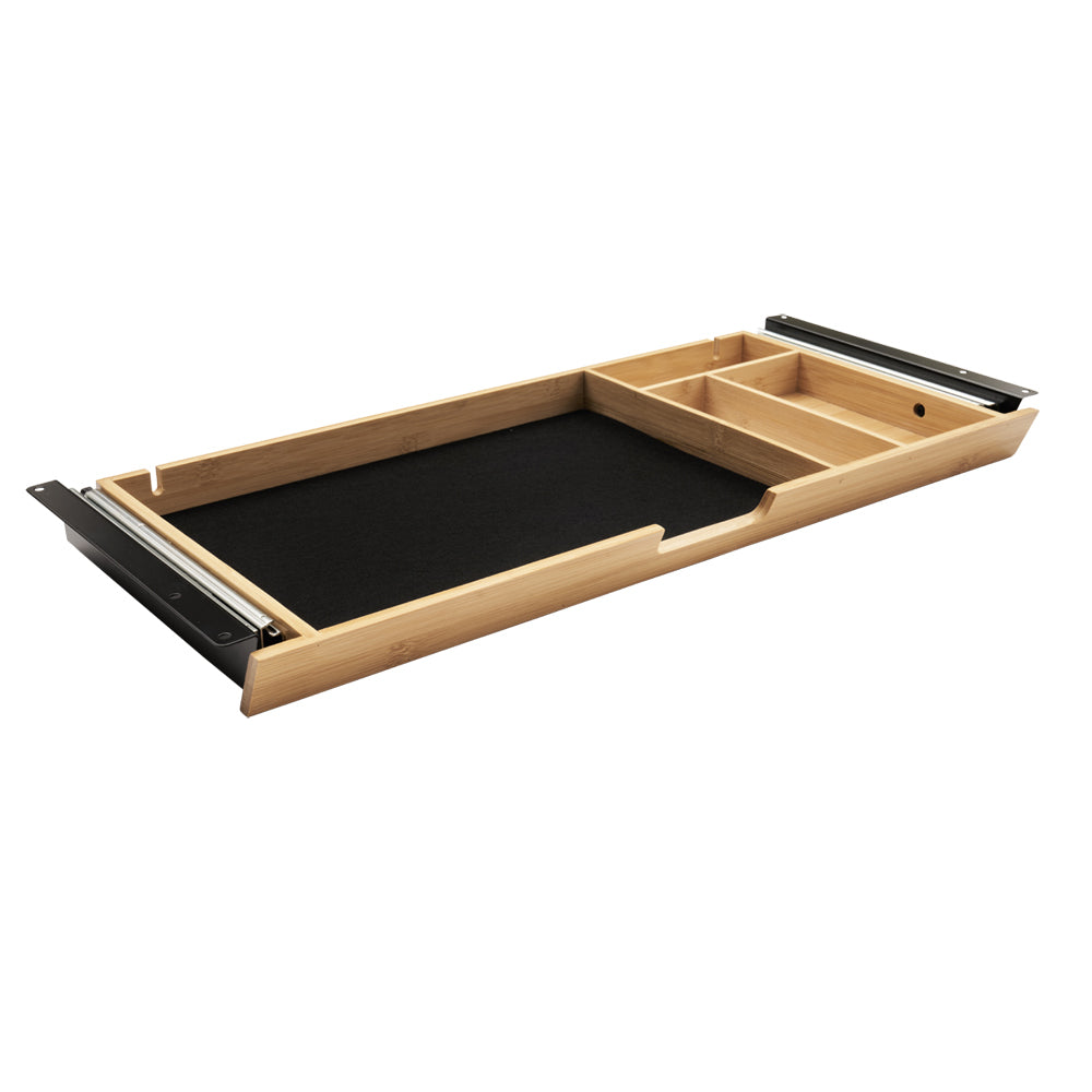 Unterbauschublade Bambus - B 58,5 x T 24,3 x H 4,3 cm - Schublade Schreibtisch