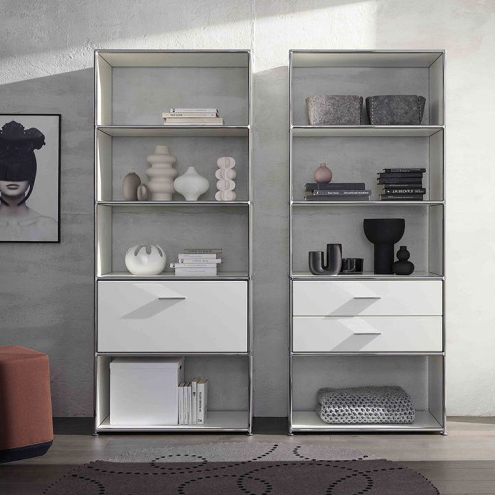 Slate Gray BOSSE SOLUTIONS Regal Schrank | Weiß Chrom | 2 Schubladen | Jetzt auf Rechnung kaufen Bosse-design-bueromoebelplus-einrichtung-farbe-lack-metall-chrom-madeingermany-home-living-interior-edition.jpg