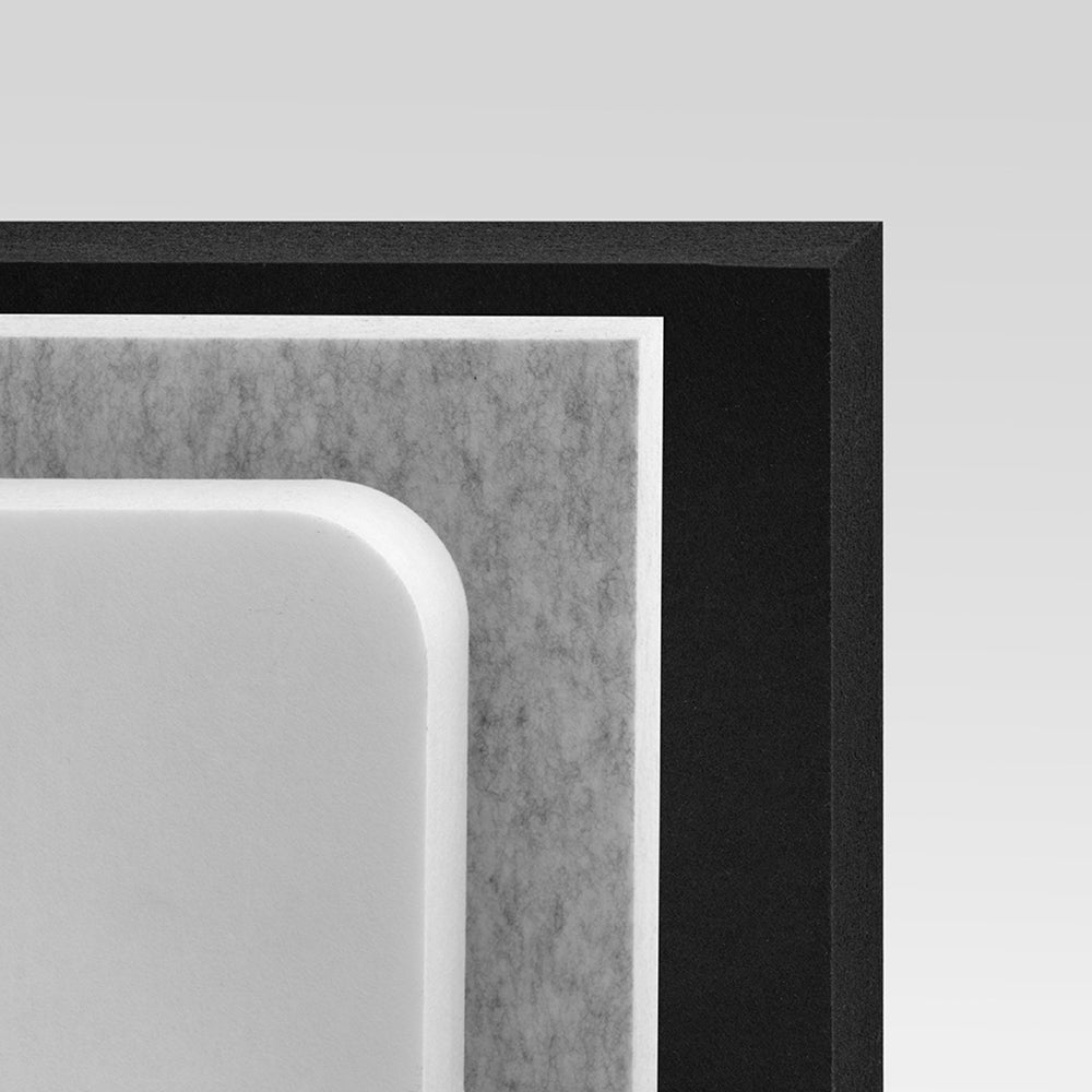 Schallsauger Frameless Table Akustikpaneel | Tischtrennwand | Akustik -Tischtrennwand