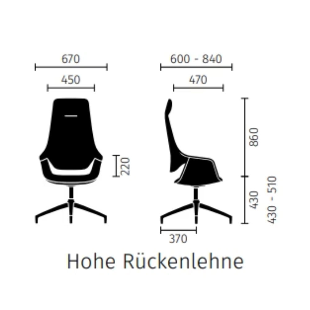 sedus se:mission | Konferenzstuhl Hoch | Besucherstuhl | viele Farben | auf Rechnung kaufen