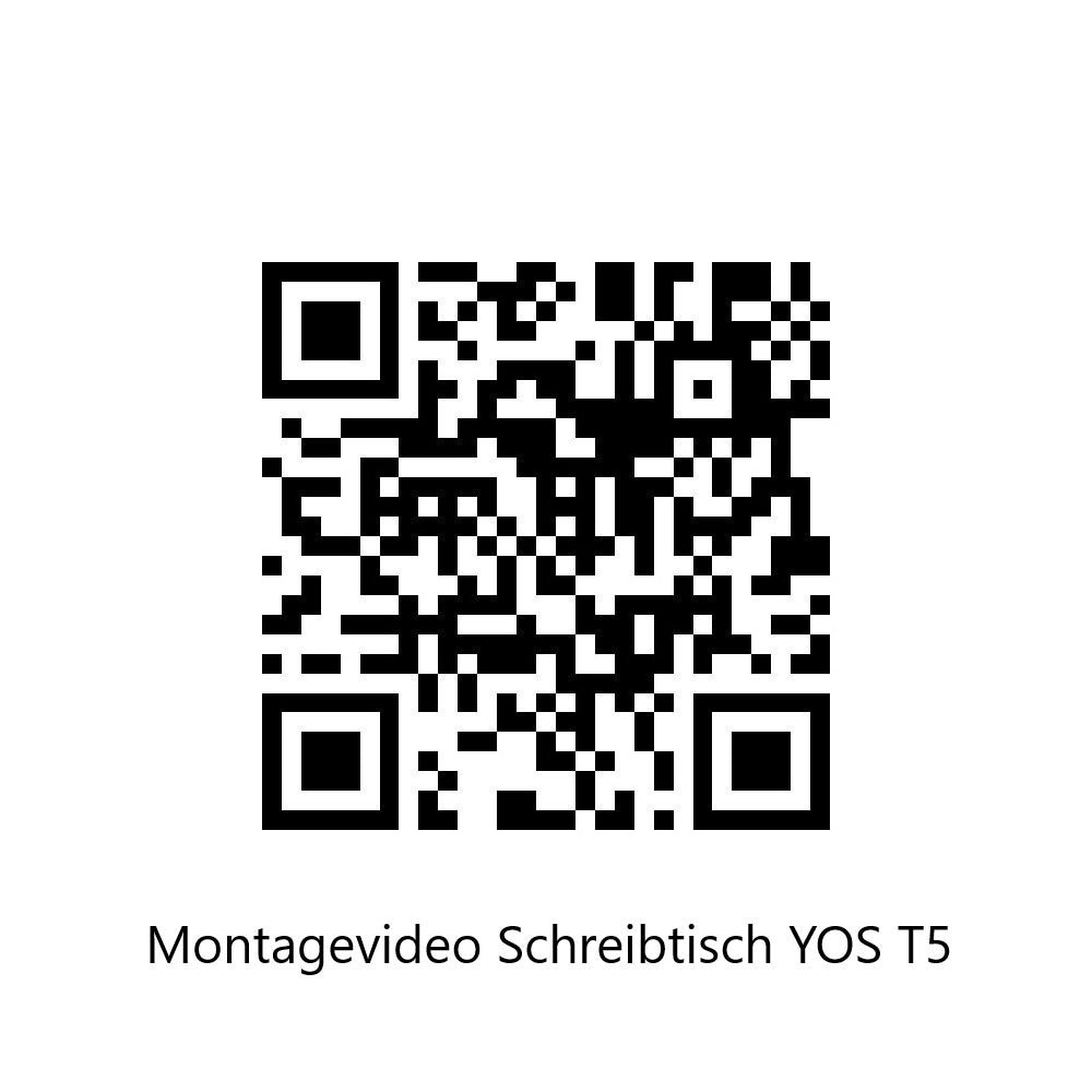 YOS T5 "SOFORT" Schreibtisch höhenverstellbar | 64,5 bis 129,5 cm Arbeitshöhe | bis 200 cm Breite