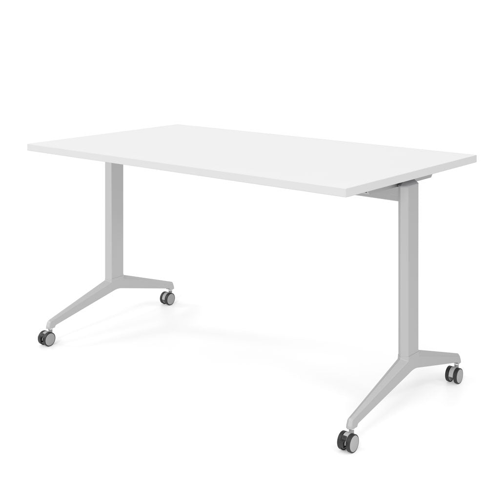 YOS Schreibtisch klappbar Pure - Klapptisch auf Rollen - 120-180 x 80 cm