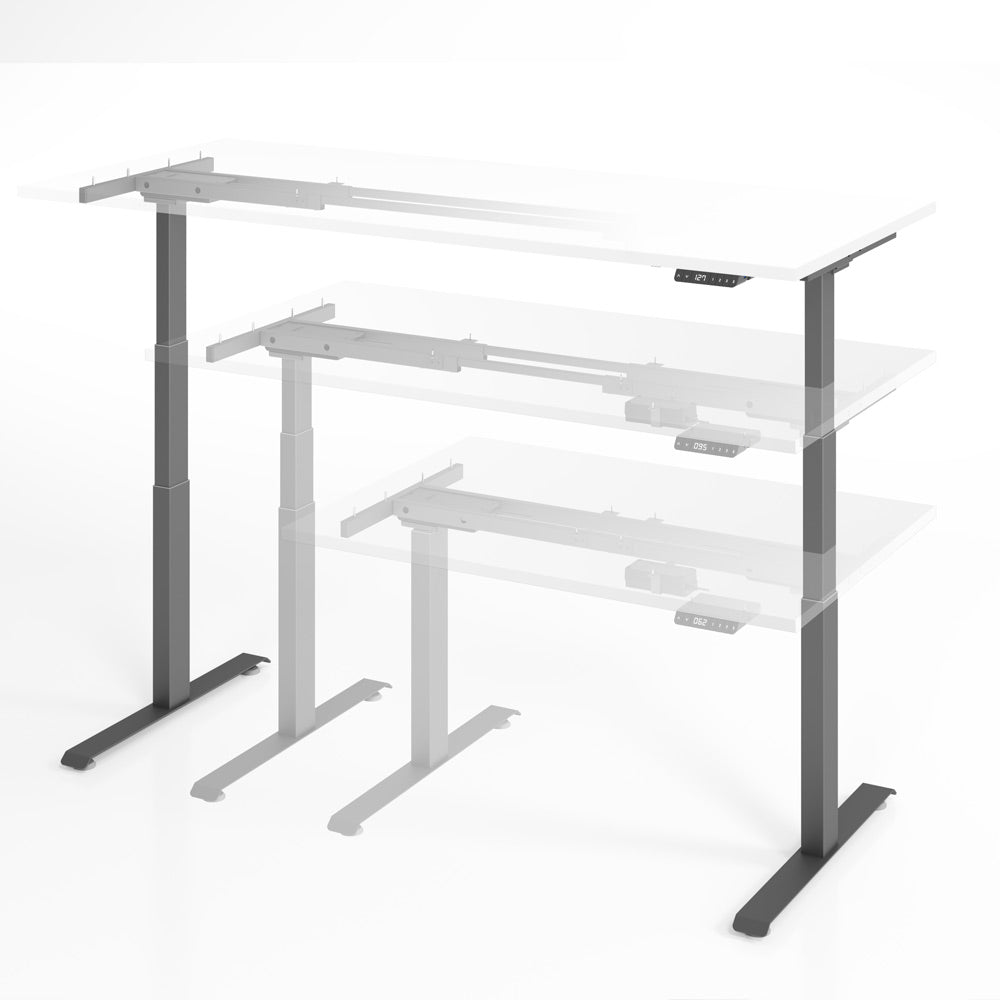 YOS T5 Höhenverstellbares Schreibtisch Gestell | Tischgestell | bis 129,5 cm | 3 Farben | Rechnung kaufen