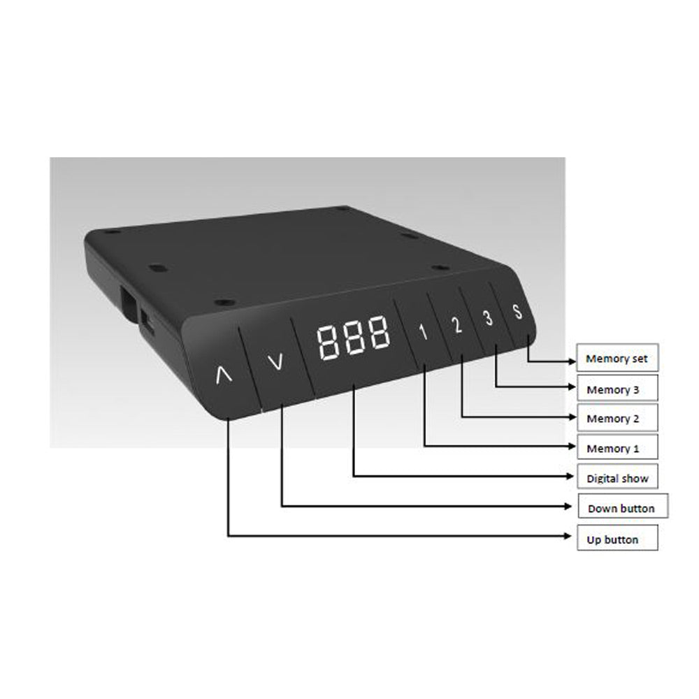 YOS T5 "SOFORT" Schreibtisch höhenverstellbar | 64,5 bis 129,5 cm Arbeitshöhe | bis 200 cm Breite