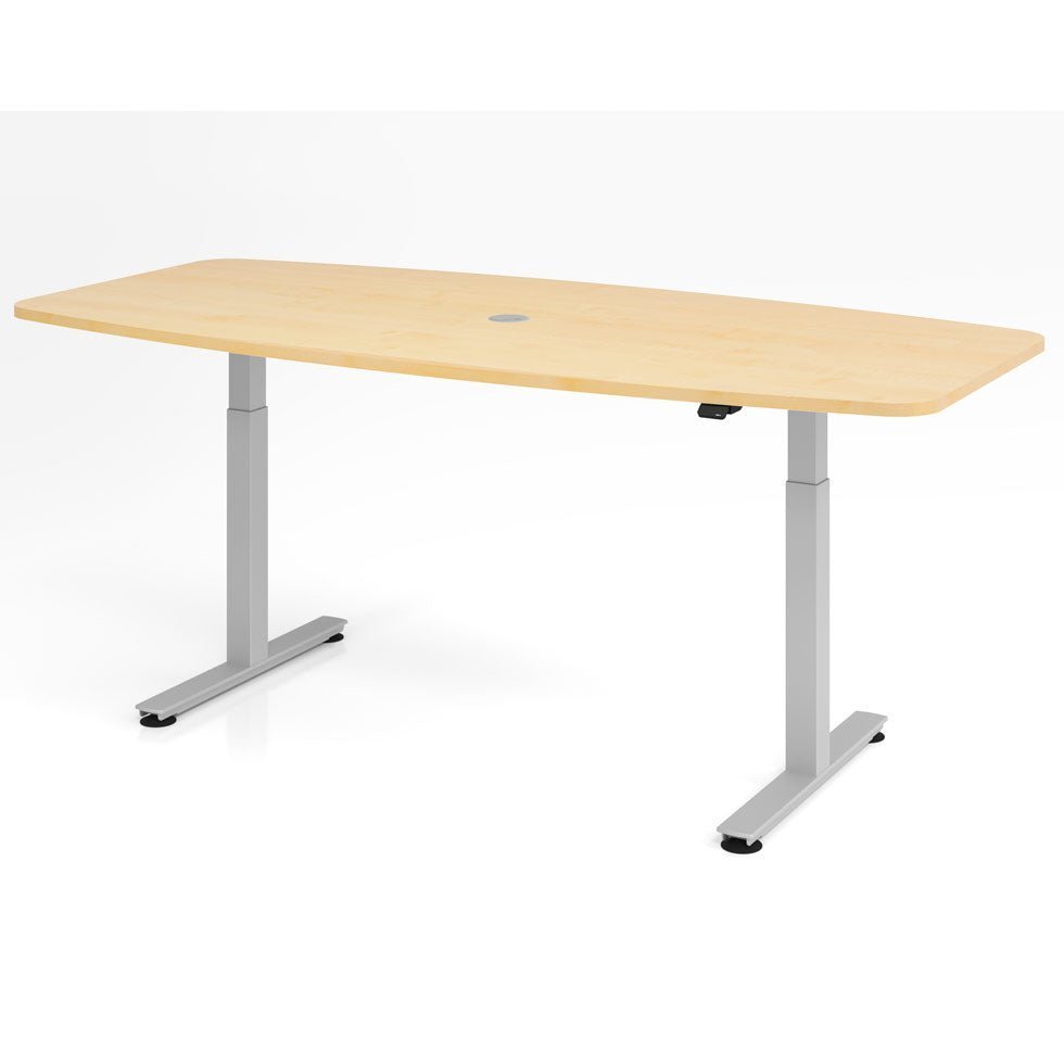 Besprechungstisch Konferenztisch Stehtisch - Meetingtisch elektrtisch höhenverstellbar - Serie Plus 220 x 103 cm - Büromöbel Plus