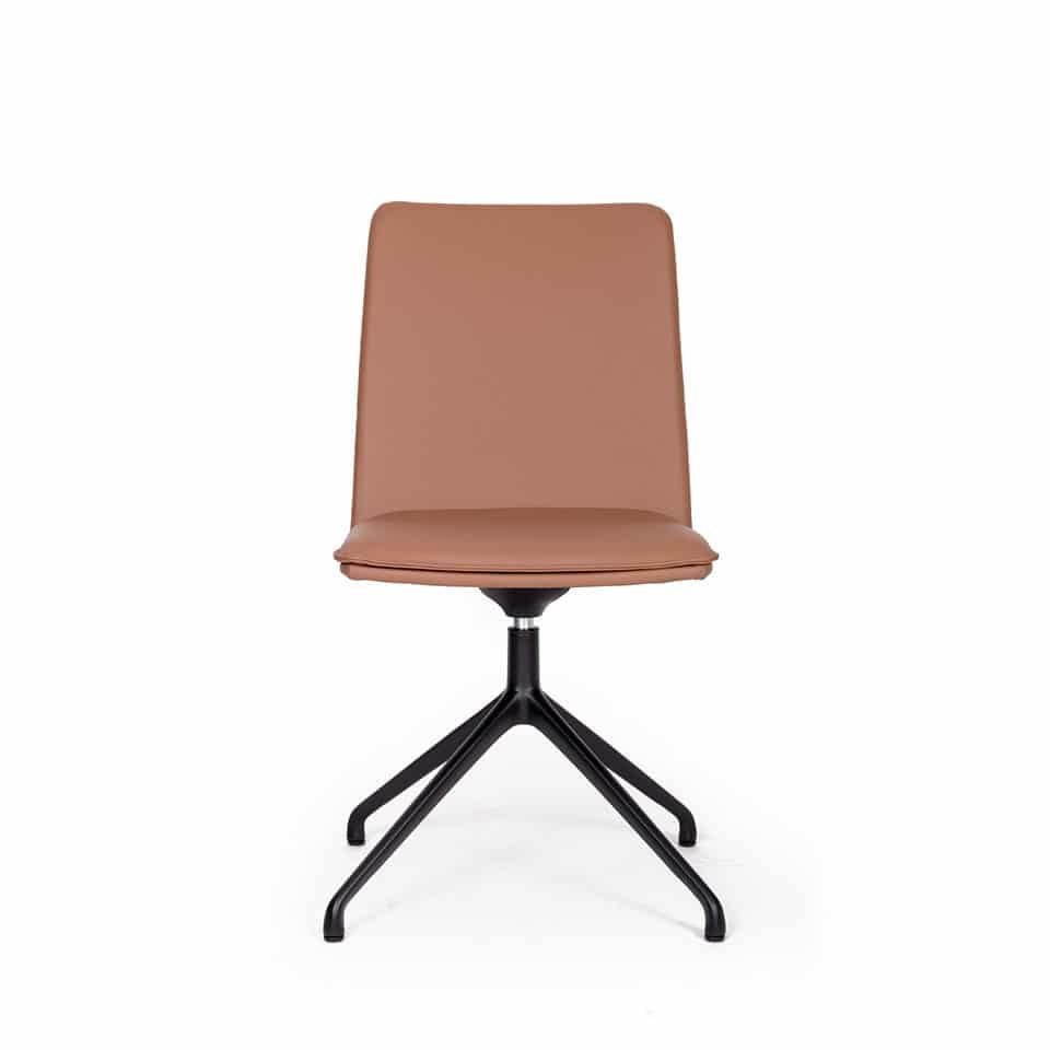 Besucherstuhl - Drehstuhl Lento SM66.4 ohne Armlehne - Design in Leder - Made in Germany - Auf Rechnung kaufen🇩🇪 - Büromöbel Plus